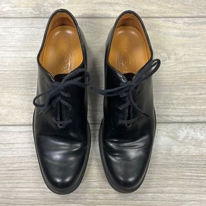 Women’s Tod’s Polished Black Leather Tie Oxford Shoes